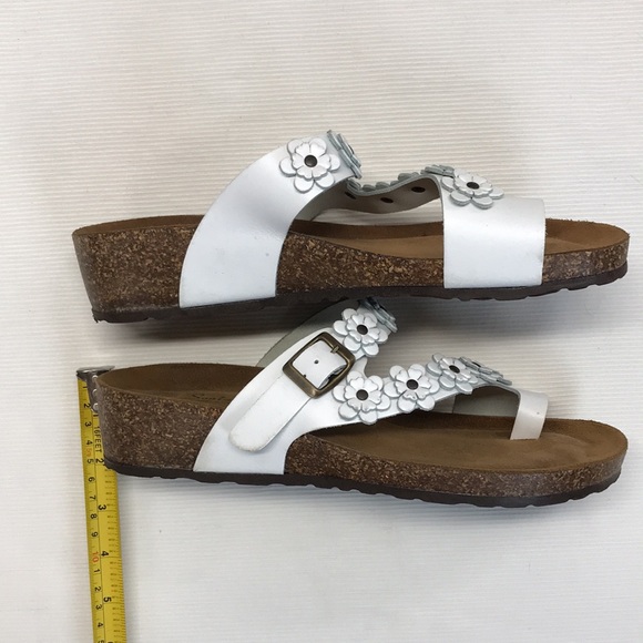 Woman’s Sandals made in Italy with cork and suede footbed - Picture 11 of 15